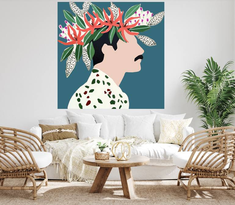Original Abstract People Painting by Marisa Añon
