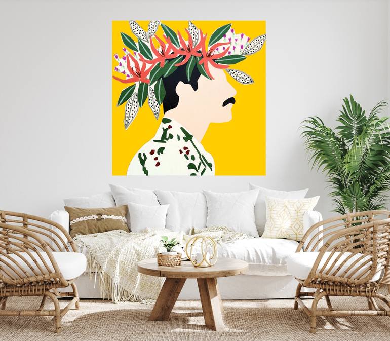 Original Abstract People Painting by Marisa Añon