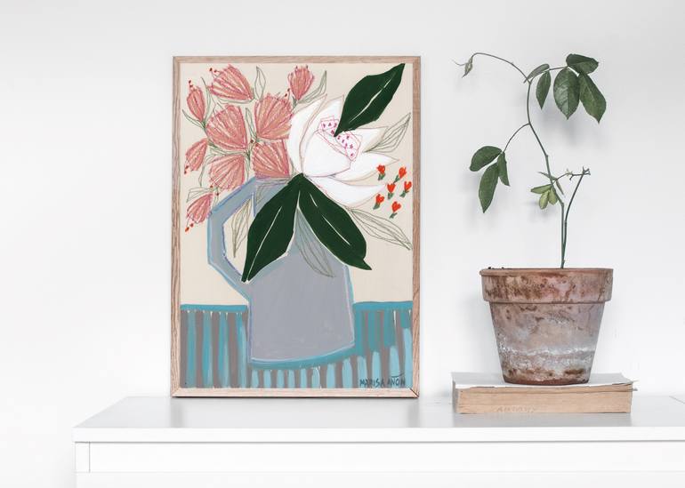 Original Impressionism Still Life Painting by Marisa Añon