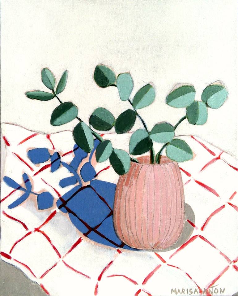 A Checkered Still Life Painting by Marisa Añon | Saatchi Art