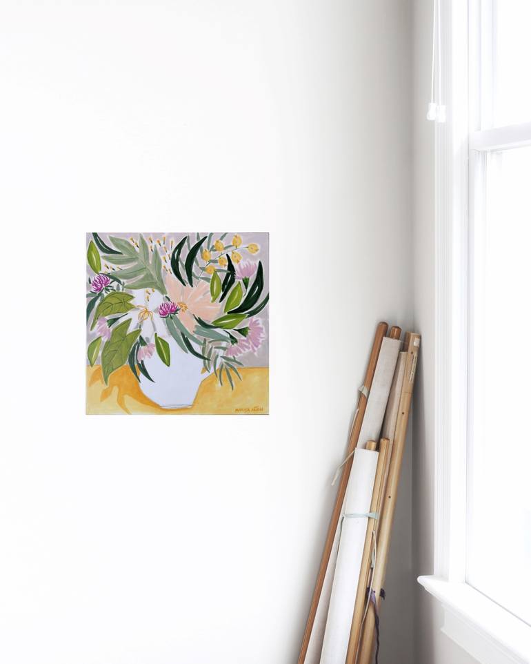 Original Impressionism Floral Painting by Marisa Añon