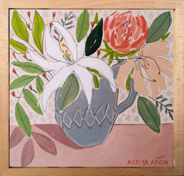 Original Impressionism Botanic Painting by Marisa Añon