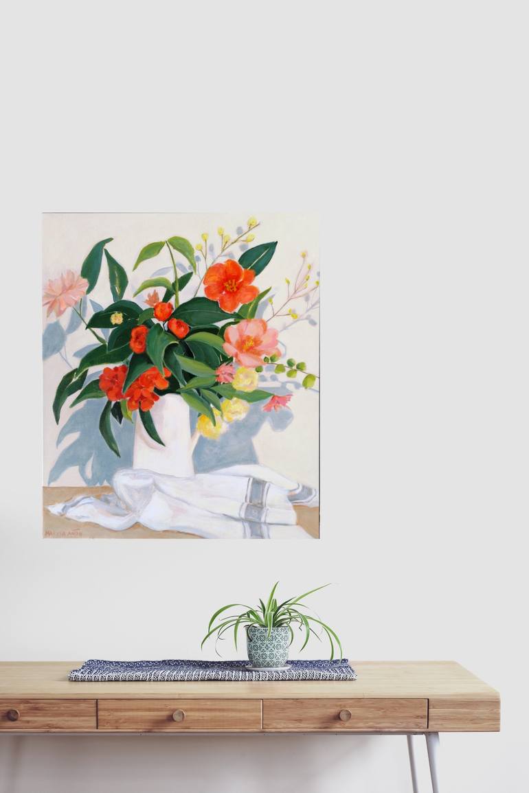 Original Figurative Floral Painting by Marisa Añon