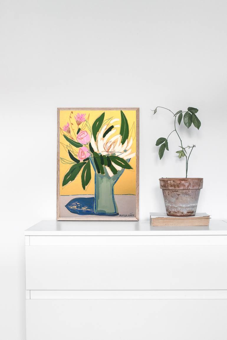 Original Abstract Still Life Painting by Marisa Añon