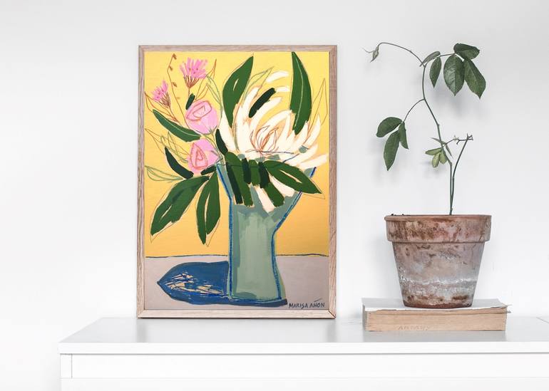 Original Abstract Still Life Painting by Marisa Añon