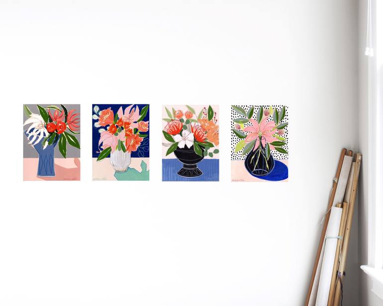 Original Floral Painting by Marisa Añon