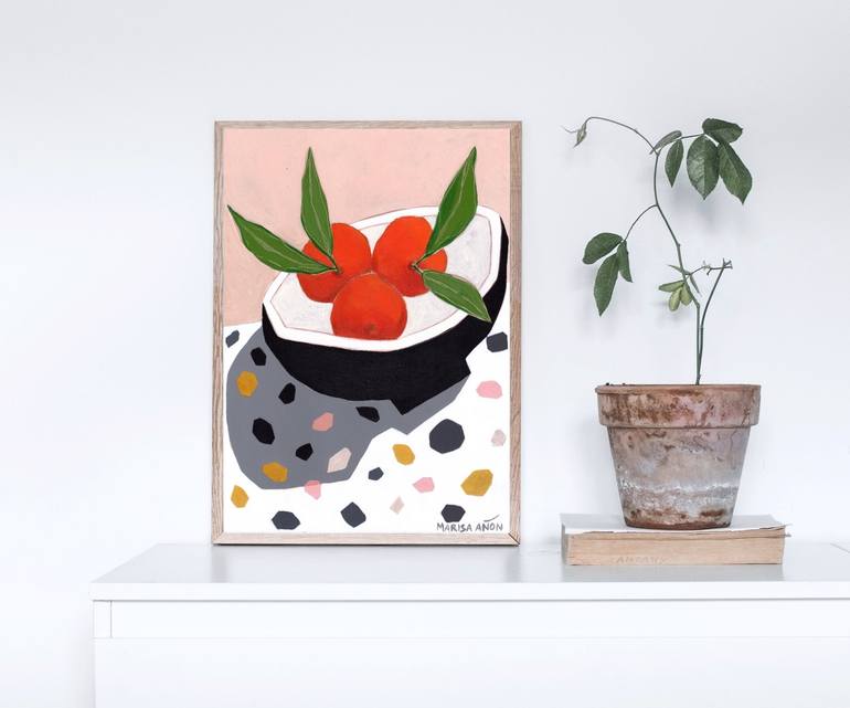 Original Abstract Food Painting by Marisa Añon