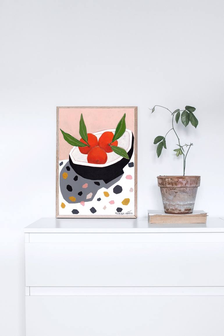 Original Abstract Food Painting by Marisa Añon