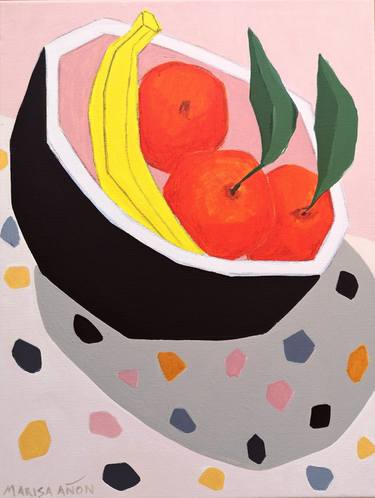 Original Abstract Food Paintings by Marisa Añon