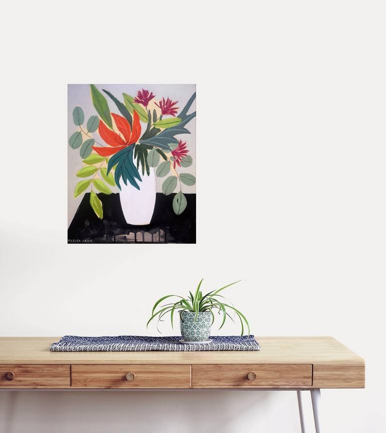 Original Abstract Still Life Painting by Marisa Añon