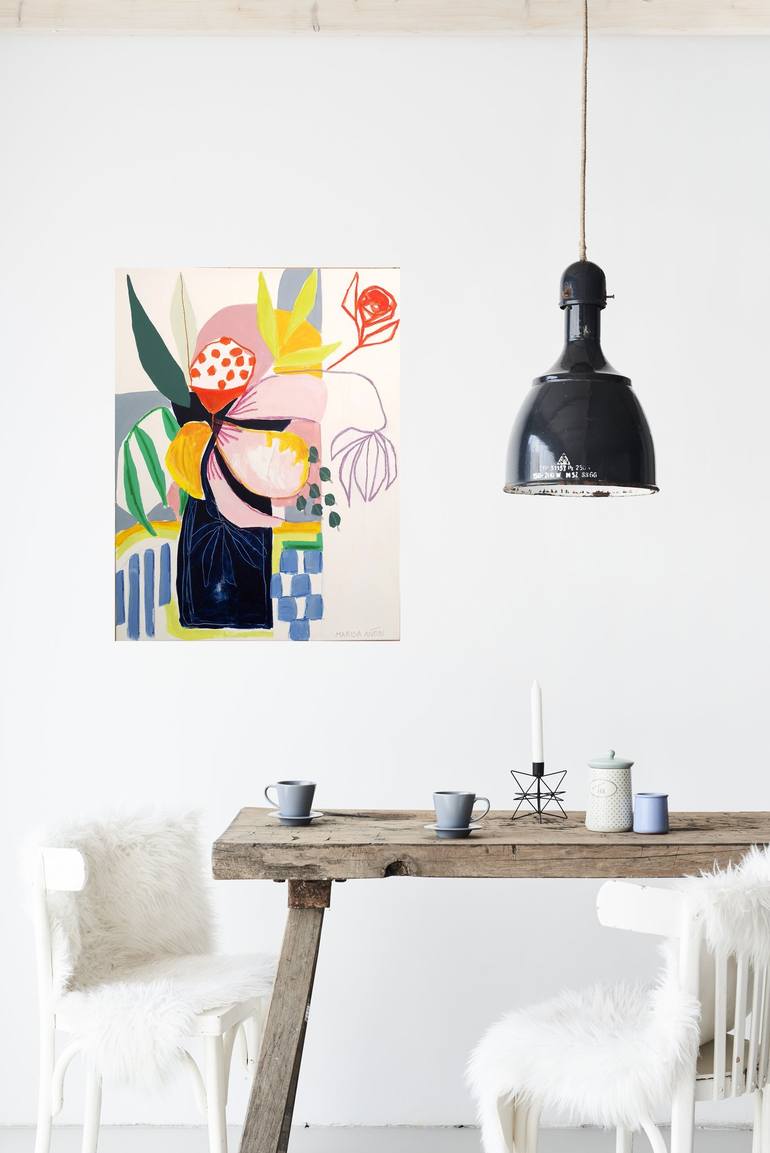 Original Abstract Painting by Marisa Añon