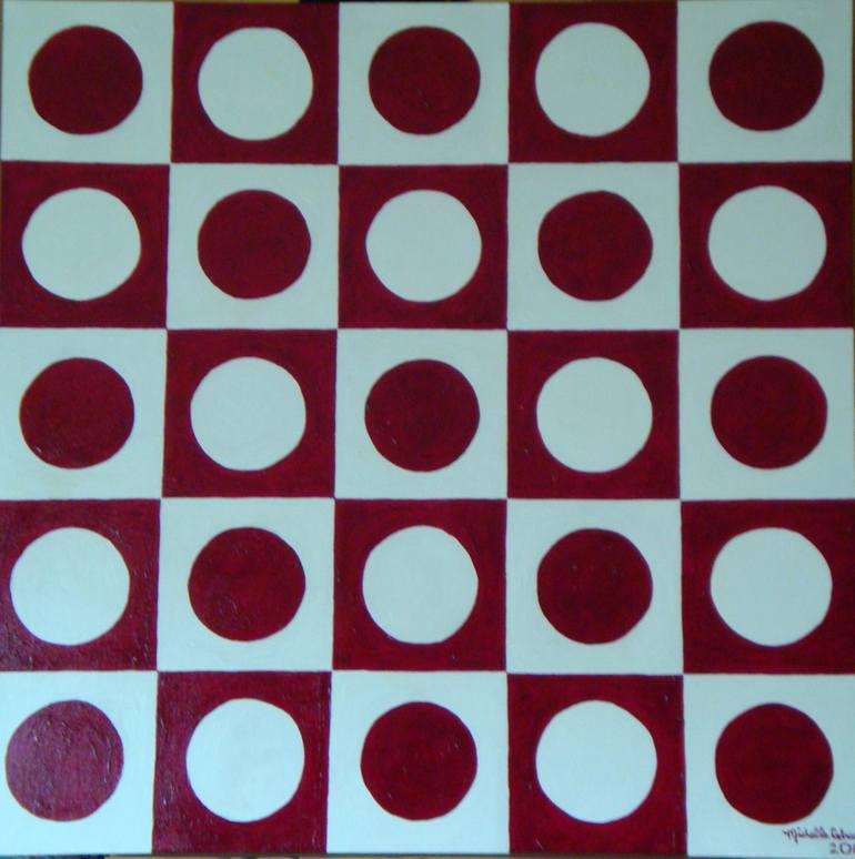 Circles Inside Squares Painting By Michelle Cadreau Saatchi Art