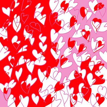 Print of Abstract Love Digital by Willard Balthazar