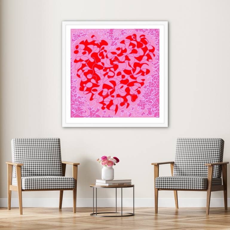 Original Abstract Love Digital by Willard Balthazar