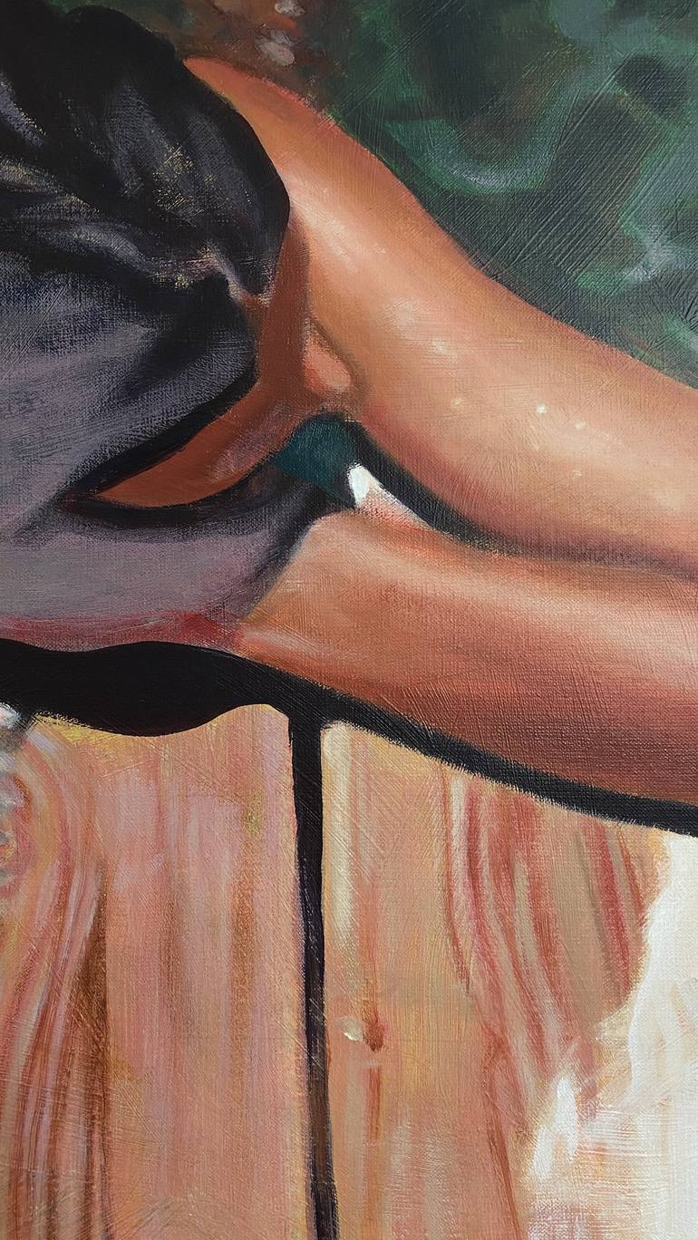 Original Realism Women Painting by Antoine Renault