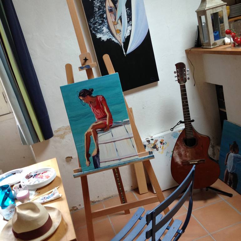 Original Figurative Women Painting by Antoine Renault