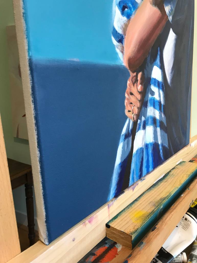 Original Realism Children Painting by Antoine Renault