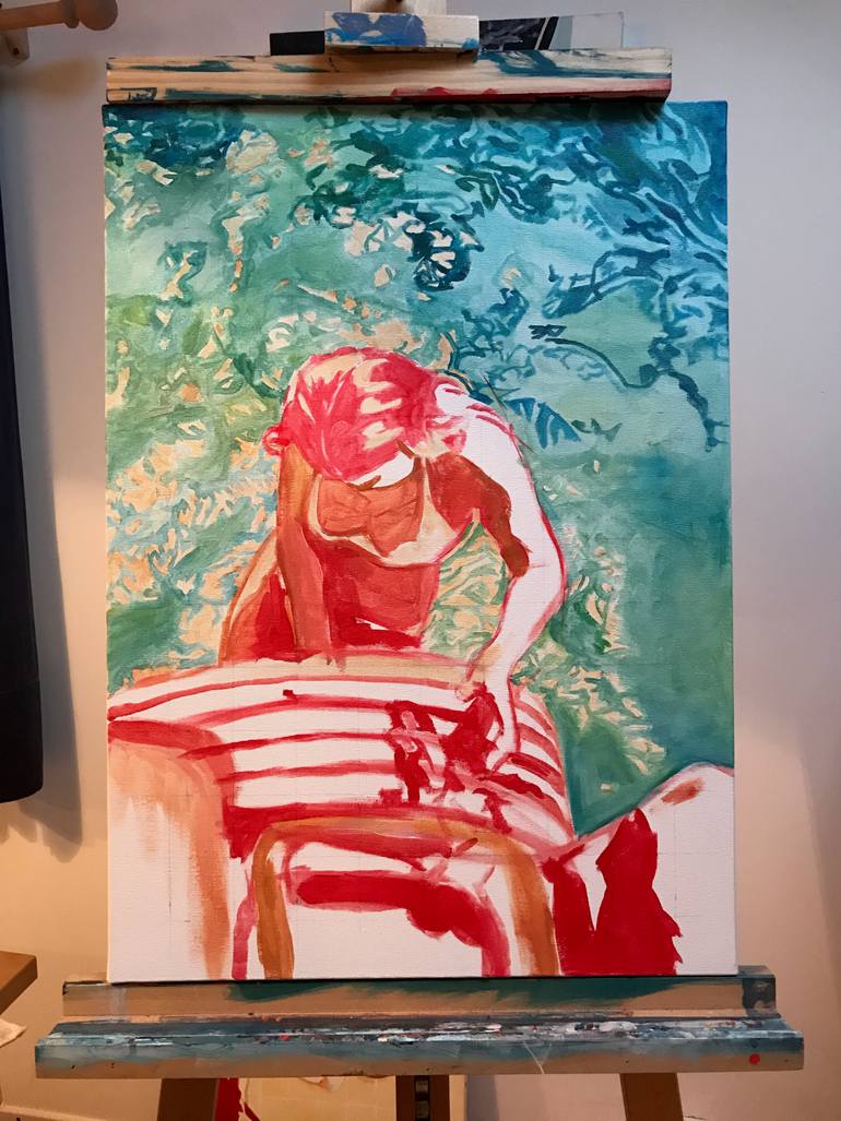 Original Realism Water Painting by Antoine Renault