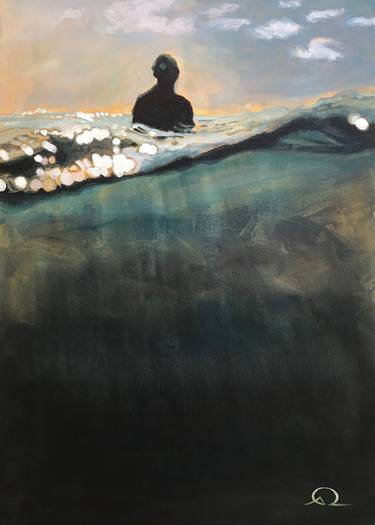Saatchi Art Artist Antoine Renault; Painting, “Man and Ocean” #art