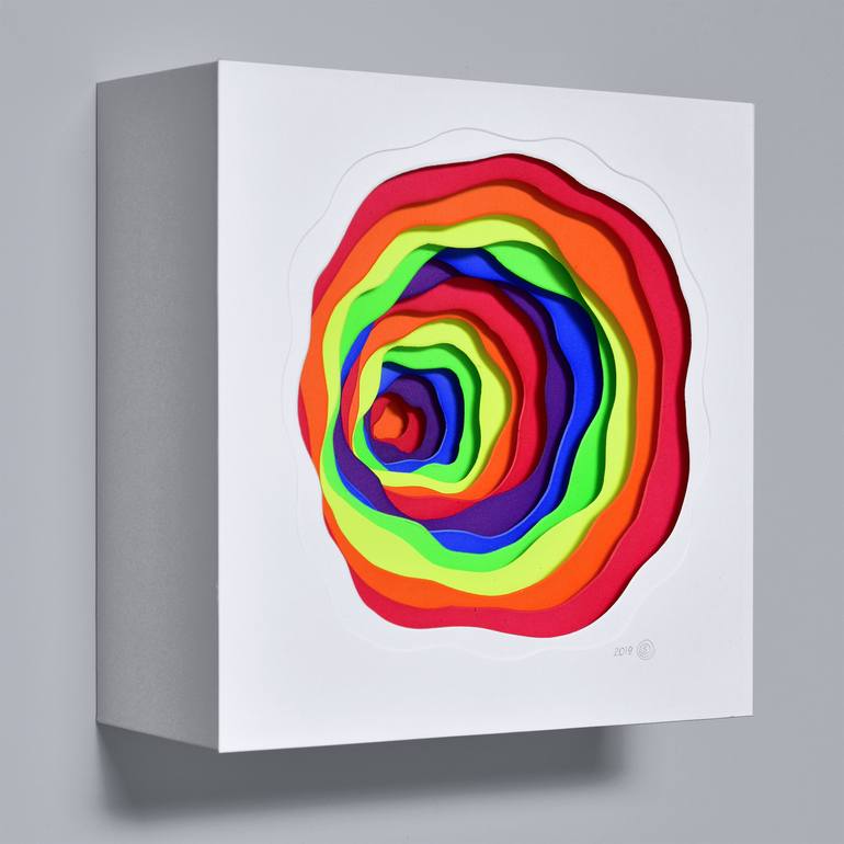 Rainbow Swirl Sculpture by Olga Skorokhod | Saatchi Art