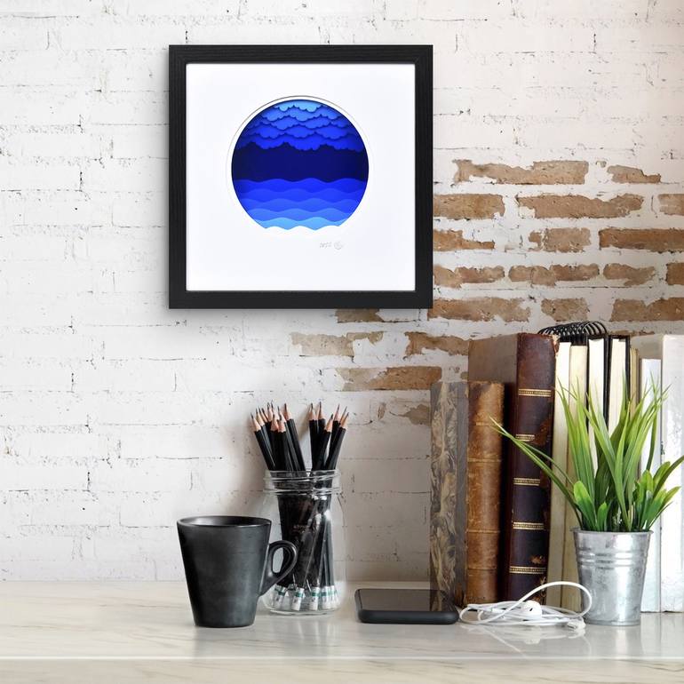 Original Modern Seascape Sculpture by Olga Skorokhod