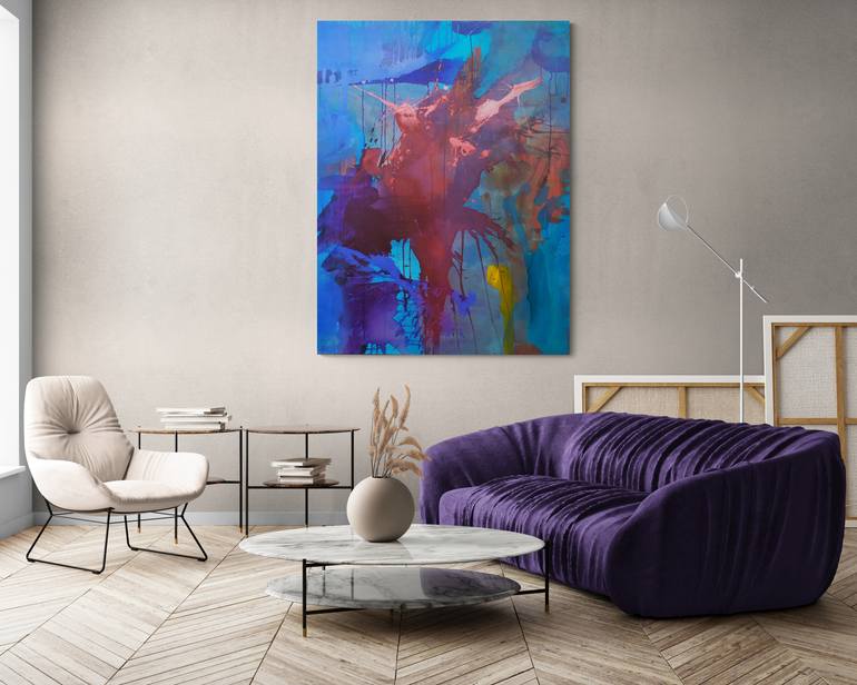 Original Abstract Expressionism Abstract Painting by Catherine Maddens