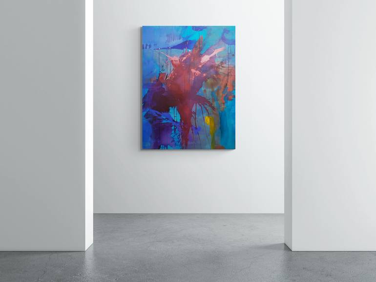 Original Abstract Expressionism Abstract Painting by Catherine Maddens