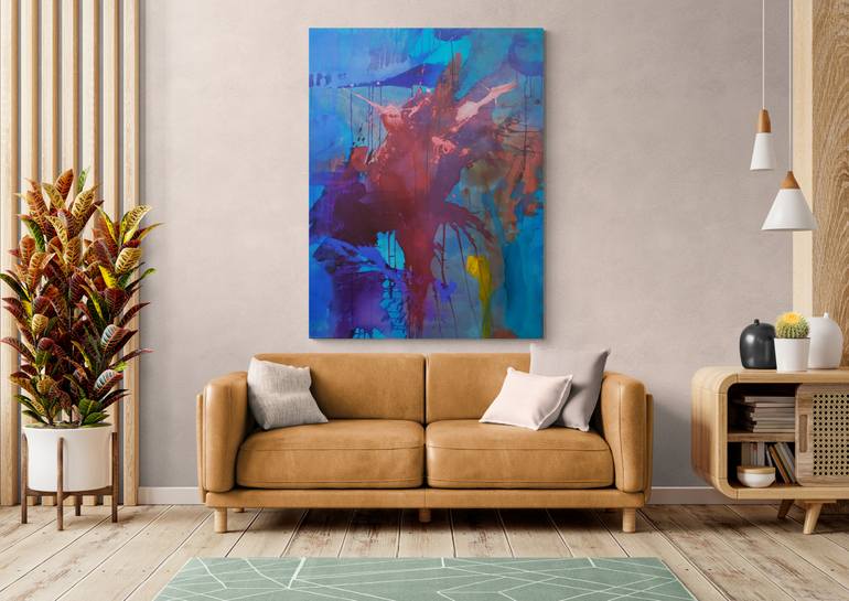 Original Abstract Expressionism Abstract Painting by Catherine Maddens