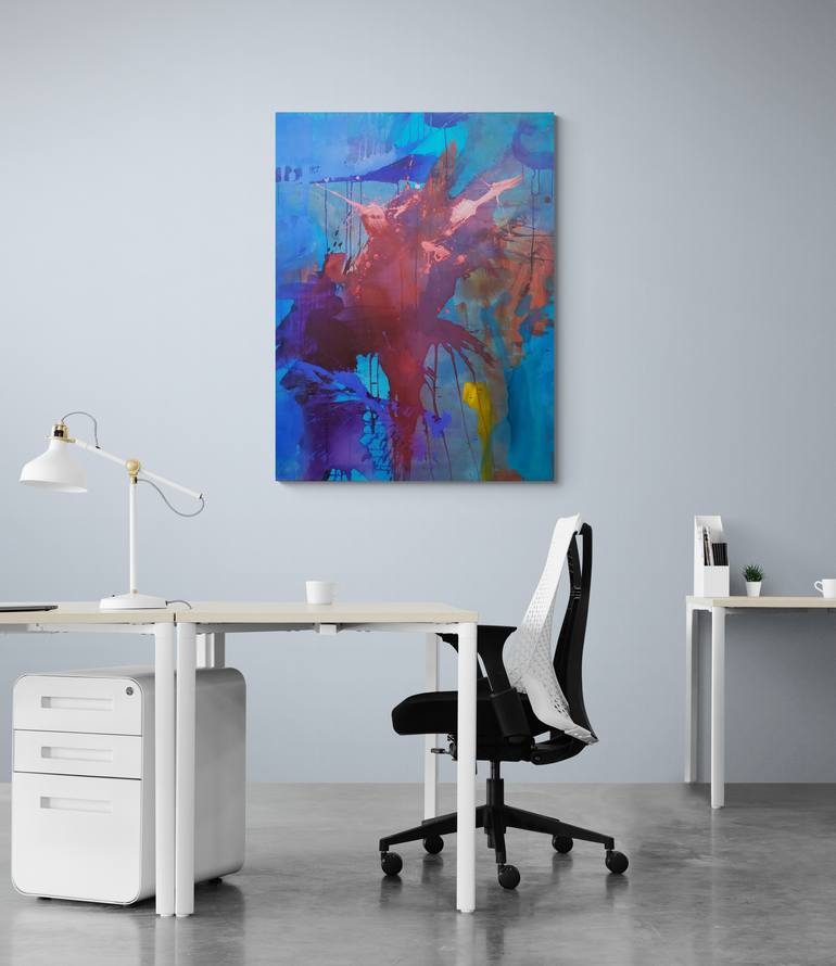 Original Abstract Expressionism Abstract Painting by Catherine Maddens