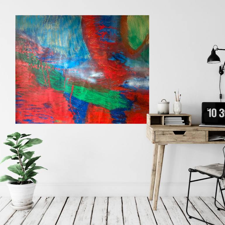 Original Abstract Expressionism Abstract Painting by Catherine Maddens
