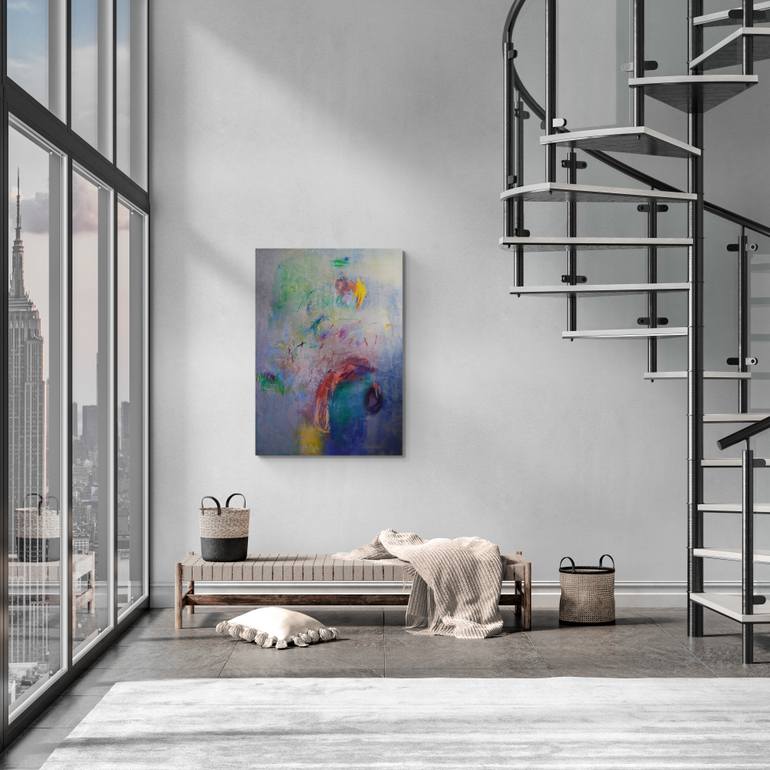 Original Abstract Expressionism Abstract Painting by Catherine Maddens