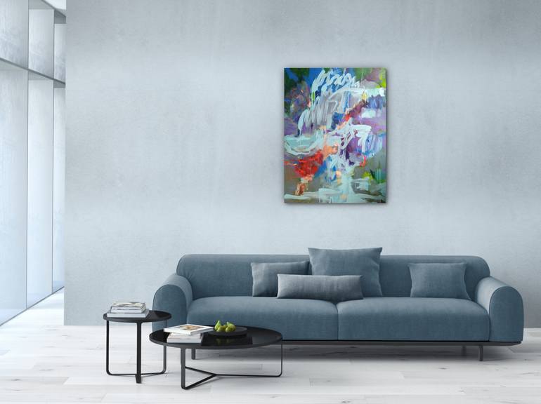 Original Abstract Expressionism Abstract Painting by Catherine Maddens