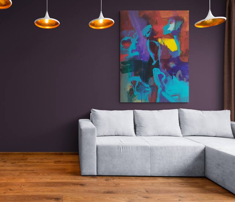 Original Abstract Expressionism Abstract Painting by Catherine Maddens
