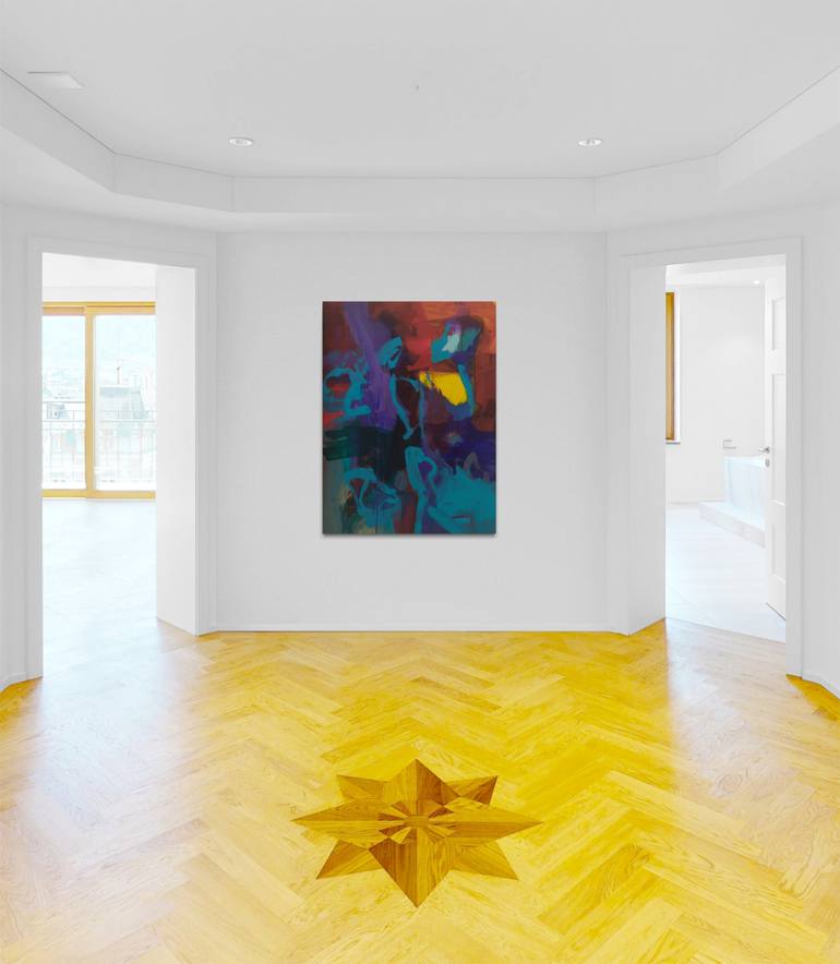 Original Abstract Expressionism Abstract Painting by Catherine Maddens