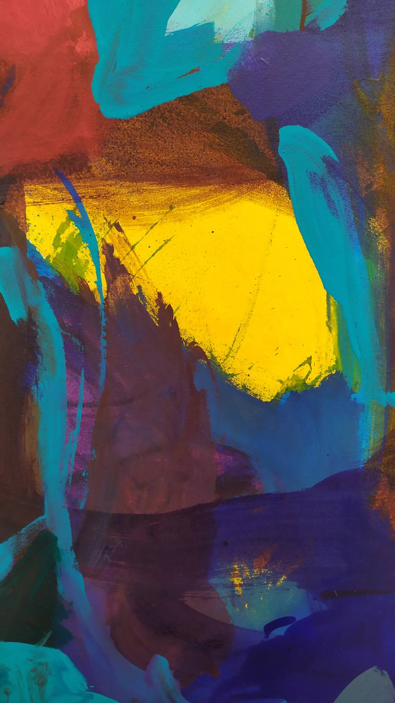 Original Abstract Expressionism Abstract Painting by Catherine Maddens