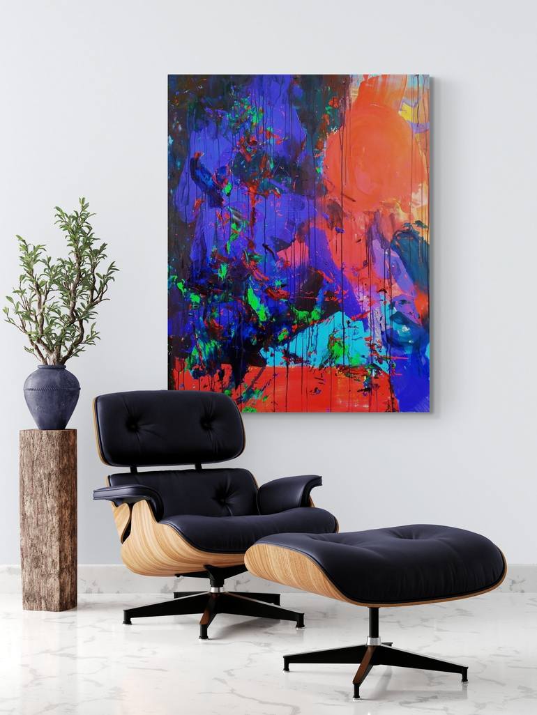 Original Abstract Expressionism Abstract Painting by Catherine Maddens