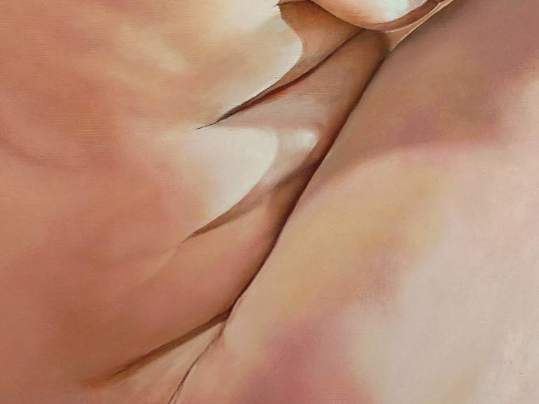 Original Fine Art Nude Painting by Agnes Szikra