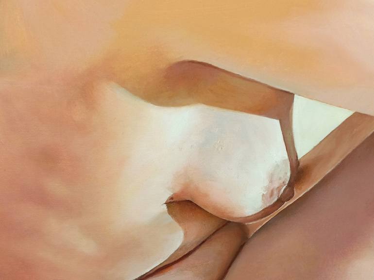 Original Figurative Nude Painting by Agnes Szikra