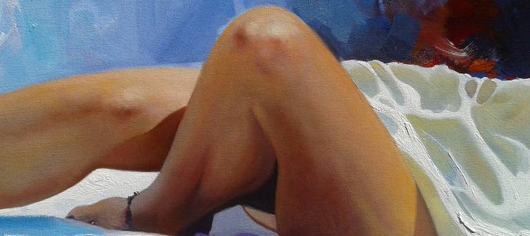 Original Realism Women Painting by Jose Higuera