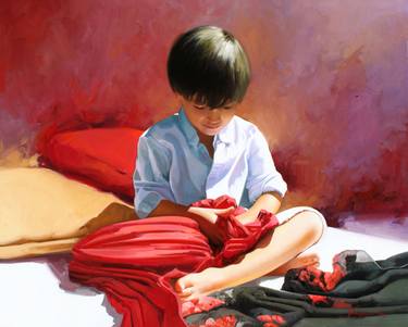 Print of Realism Kids Paintings by Jose Higuera