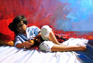 Print of Children Paintings by Jose Higuera