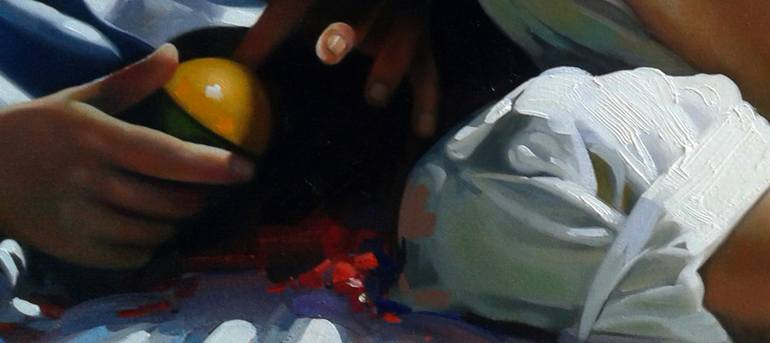 Original Figurative Children Painting by Jose Higuera