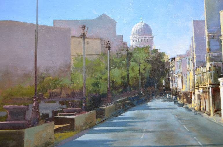 Original Realism Architecture Painting by Jose Higuera