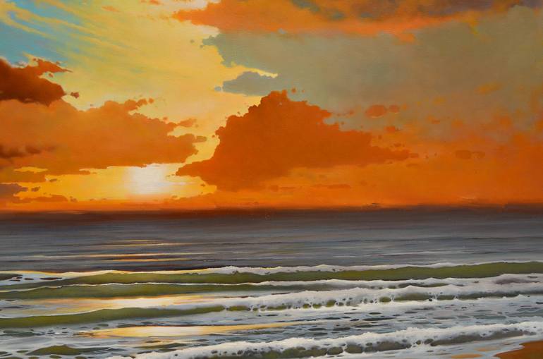 Original Realism Seascape Painting by Jose Higuera