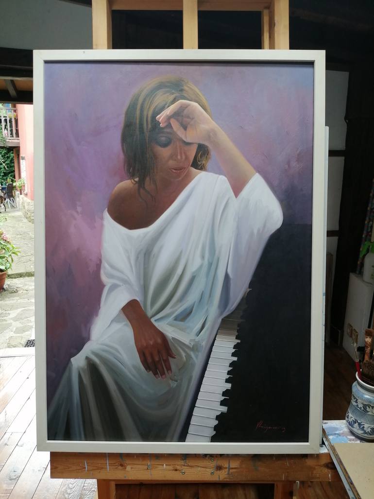 Original Figurative Women Painting by Jose Higuera