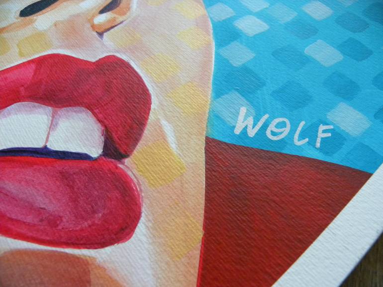 Original Pop Art Women Painting by Gigi And The Wolf