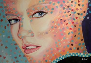 Original Realism Women Paintings by Gigi And The Wolf