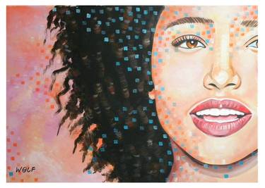 Original Portraiture Women Paintings by Gigi And The Wolf