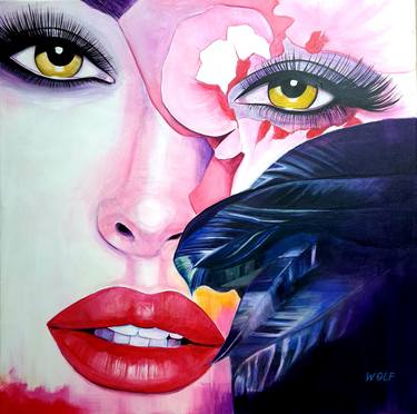 Original Modern Women Paintings by Gigi And The Wolf