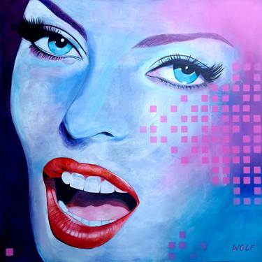 Original Modern Women Paintings by Gigi And The Wolf